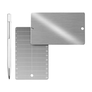 Imagem de MotiveTech 2x Carteiras de Criptomoedas, Placa de Armazenamento de Criptomoedas para Backups a Frio de Hardware