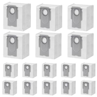 Imagem de Pacote com 16 sacos descartáveis para aspirador de pó roborock Q5 Q5+ Q7 Q7+ Q7 Max Q7 Max+ S7 MaxV Ultra S8+ S8 Pro Ultra Robot Vacuum, sacos roborock Q5: 3L de substituição de saco descartável de