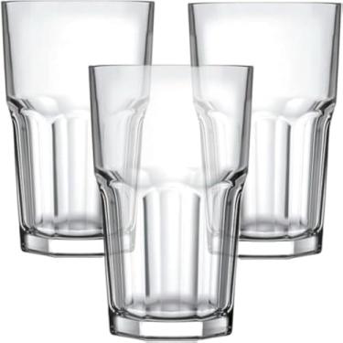 Imagem de Copos transparentes, beber agua, suco, refrigerante e outras bebidas, util