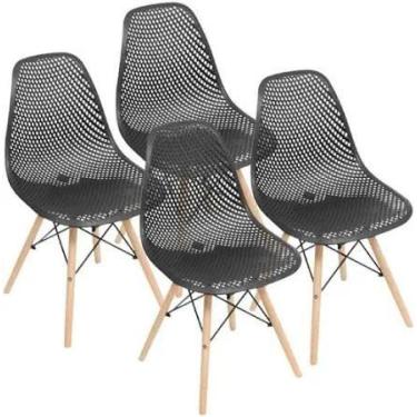 Imagem de Kit 4 Cadeiras Eames Eloisa Design Colmeia - Decoreshop