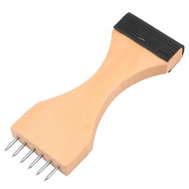 Imagem de Maca de correia, extrator de estofamento de tecido de madeira com aderência antiderrapante de seis pinos, muita alavancagem para cinto de lona de couro