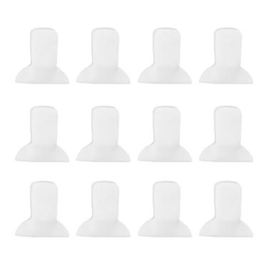 Imagem de Fockety Clipes de Edredom Acolchoados, 12 Peças de Clipes de Capa de Edredom, Prendedores de Edredom Brancos, Prendedores de Cobertor Acolchoados para Evitar que Os Edredons Se Movam