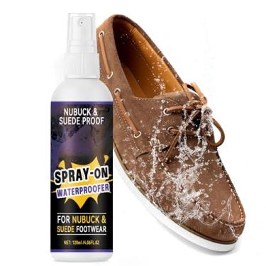 Imagem de À prova de nobuck e camurça, spray protetor de sapatos - Spray de camurça impermeável e couro para tênis, lona, botas - repelente respirável de chuva e manchas - secagem rápida, proteção de longa
