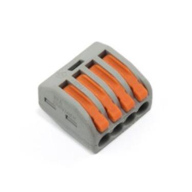 Imagem de Kit 10 Conector Fio Elétrico 5mm² (250V32A) Vias e Fases Compacto Deri