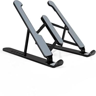 Imagem de Suporte Para Computador PortáTil, Base DobráVel AjustáVel Em AlumíNio, Fino E PortáTil(1 und Plástico)