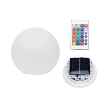 Imagem de Luz De Jardim Solar LED Em Forma De Bola Com Controle Remoto, Lâmpada 