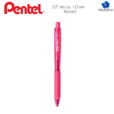 Imagem de Caneta Esferográfica PENTEL Wow Retrátil RT, 1.0 mm Rosa