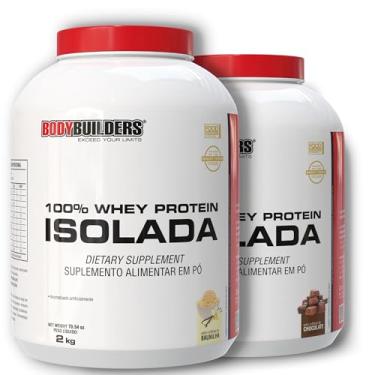 Imagem de Kit 2x Whey Protein 100% Isolada Baunilha e Chocolate 2kg - Bodybuilders