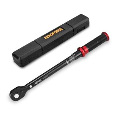 Imagem de Conjunto de 9 soquetes de vela de ignição magnética AEROFORCE com conjunto de chaves de torque digital de 3/20.3 cm, soquetes de 12 pontos de 14 mm e 16 mm, uma barra de extensão de 25 cm e uma junta