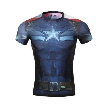 Imagem de Camiseta De Manga Curta Dos Heróis Dos Vingadores Para Homens, Fantasi
