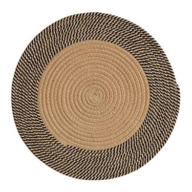 Imagem de Baglaum Tapete Tecido Estilo JaponêS Tapete Redondo Simples Mesa de Centro Tapetes para Quarto Sala de Estar Sofá Tapetes(S)