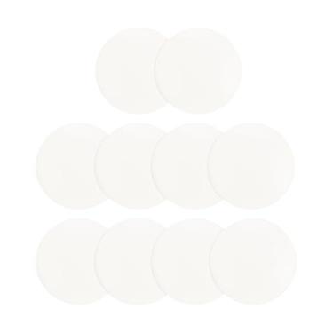Imagem de Protetor de parede de batente de porta, 10 peças de protetores de parede de maçanetas transparentes de silicone de 40 mm/1,57 pol. com puxador autoadesivo traseiro para para-choques para escritório em