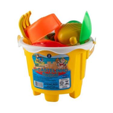 Imagem de Kit Baldinho Castelinho Radical Brinquedos De Praia Crianças - Rei do 