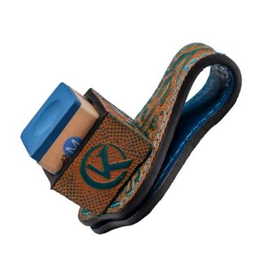 Imagem de KONLLEN Conjunto de suporte de couro magnético e giz para taco de sinuca, acessórios de bilhar para jogadores profissionais
