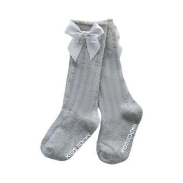 Imagem de Meias De Rede Até O Joelho Para Meninas, 3 Pares, Estilo Real, Meias T