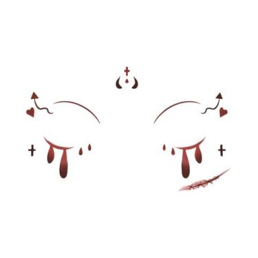 Imagem de Adesivos De Maquiagem Para Olhos De Halloween Para Mulheres E Meninas,
