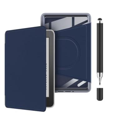 Imagem de Akacy Capa protetora dobrável com rotação de 360 graus para Kindle Paperwhite 6,8 (Geração 2021, números de modelo M2L3EK), capa leve (8)
