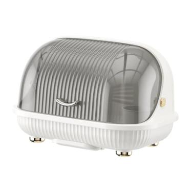 Imagem de Ｂｅｓｇａ Caixa Organizadora para Mamadeiras, Escorredor de Pratos E Tigelas de com Bandeja Coletora de, Escorredor para Mamadeiras E Talheres, L Porcelain White