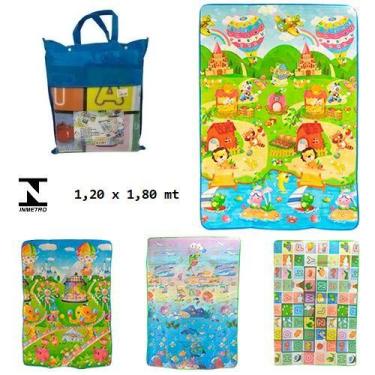 Imagem de Tapete Infantil de Atividades Grande Dupla Face Estampa Dupla - Spider