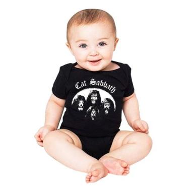 Imagem de Body infantil rock Cat Sabbath estampa exclsuiva - LADO B ROCK CAMISET