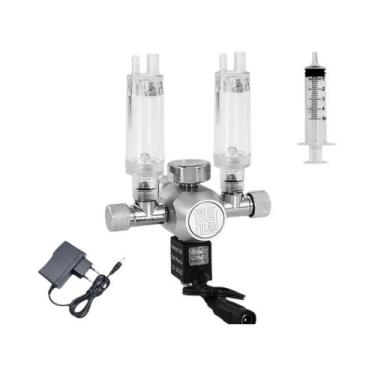 Imagem de Regulador De CO2 De Saída Dupla Para Aquário, Válvula Redutora De Pres