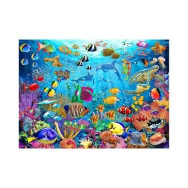 Imagem de Quebra-Cabeça Do Mundo Subaquático Do Oceano 1000/500/300 Peças Jogo D