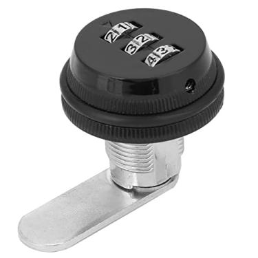 Imagem de Fechaduras de segurança codificadas em liga de zinco, fechaduras práticas com senha para armário, armazenamento de arquivos de escritório, armário, gaveta, caixa de letras (Black)