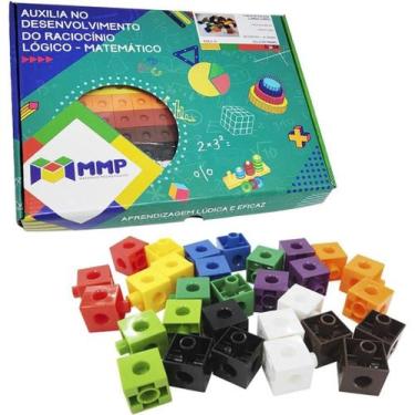 Imagem de Cubos de Encaixe Linked Cubes Todos os Ciclos Brinquedo Educativo - MM