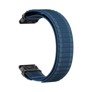 Imagem de Pulseira De Nylon Trançada QuickFit De 22mm 26mm Para Garmin Fenix E 7