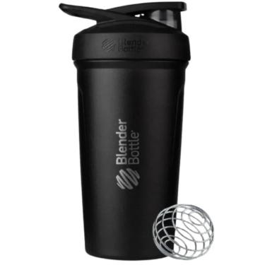 Imagem de Coqueteleira Blender Bottle Strada Stainless Steel Termica 24Oz / 710Ml - Black Nightshade-Unissex