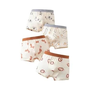 Imagem de Conjunto De 4 Peças De Boxers De Cartoon Para Meninos, Roupa De Casa C