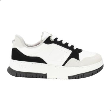 Imagem de Tênis Casual Via Marte Nobuck Gelo/Preto 219-002-01