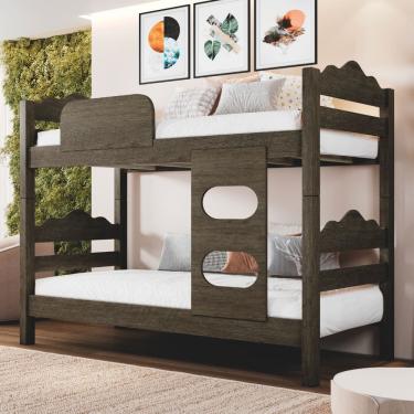 Imagem de Beliche 100% Mdf Reforçada Vira Duas Camas Reforçada