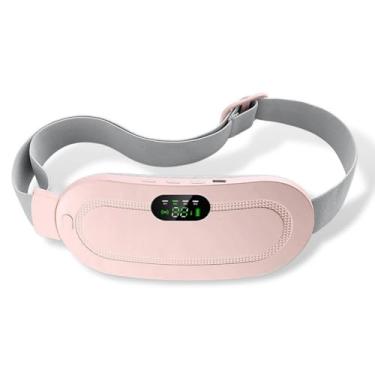 Imagem de Cinto Massageador Térmico para Alívio de Cólica Menstrual 2 em 1 | Aquecimento Rápido e Vibração Ajustável | Recarregável USB e Portátil | Alívio da Dor Abdominal e Lombar | Presente Feminino Premium