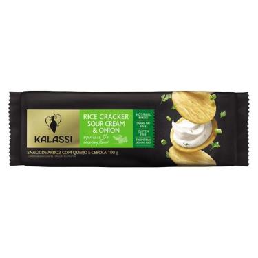 Imagem de Biscoito Rice Cracker Sour Cream Onion Kalassi 100g