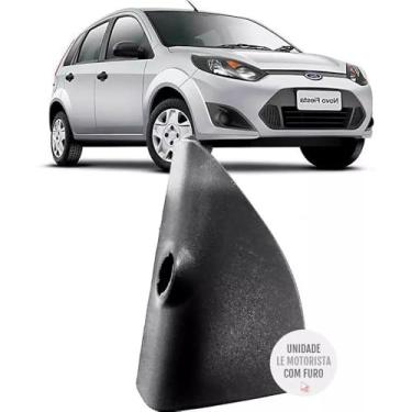 Imagem de Moldura Acabamento Interno Retrovisor Com Furo Controle Fiesta 03 A 14 Lado Esquerdo Motorista