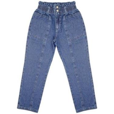 Imagem de Calça Juvenil Look Jeans Reta Clochard Jeans - UNICA - 10-Feminino