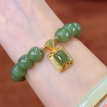 Imagem de Pulseiras Lucky para mulheres e homens, pulseira de contas de cristal espiritual, pulseira elástica com pedras preciosas naturais para mulheres e homens