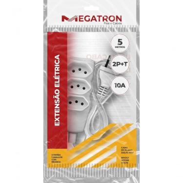 Imagem de Extensao Cabo 2p T Pp Plano 3x0,75 5m Branca