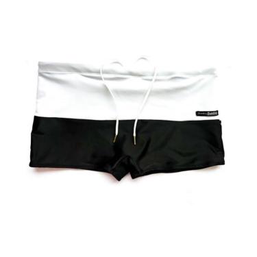 Imagem de SUNGA ADULTO BOXER PRETO E BRANCO-Masculino