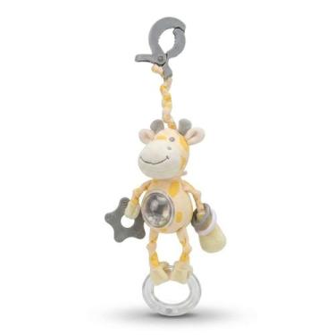 Imagem de Pelúcia Com Mordedor E Chocalho Naninha Baby Safari Para Bebê - Unitoy