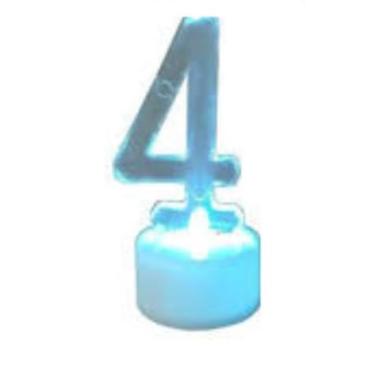 Imagem de Vela De Led De Número Pisca Para Decoração De Aniversário(4)