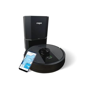 Imagem de Robô Aspirador Ropo Glass 4 Pro Preto 220V