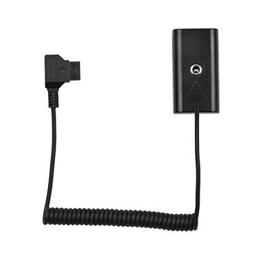 Imagem de Conector Adaptador de Bateria Falsa D-Tap para NP-F550 F570 com Entrada e Saída Energia 7 4V Monitores Vídeo Lâmpadas LED