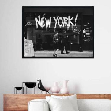 Imagem de Quadro Decorativo Fotografia Cena New York 34x23Cm