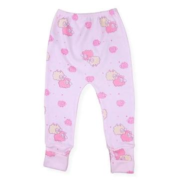 Imagem de Calça Mijão Bebê Estampado Vira Pé Enxoval 100% Algodão - Koala Baby, 