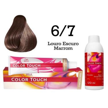 Imagem de Tonalizante Color Touch 6.7 Louro Escuro Marrom Emulsão Ox  Wella Prof