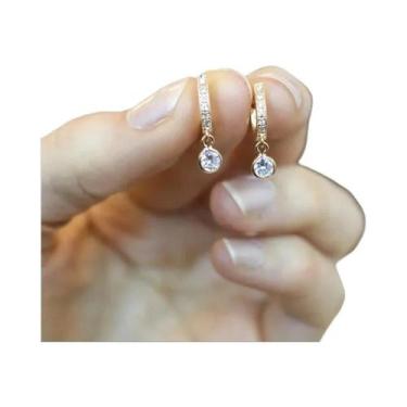 Imagem de Brincos Femininos Versáteis Com Pedras CZ, Joias Da Moda Para Uso Diár