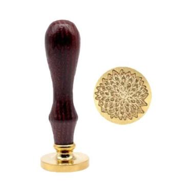 Imagem de Carimbo De Cera Metálico Retrô Antigo Para Selagem De Convites De Casa