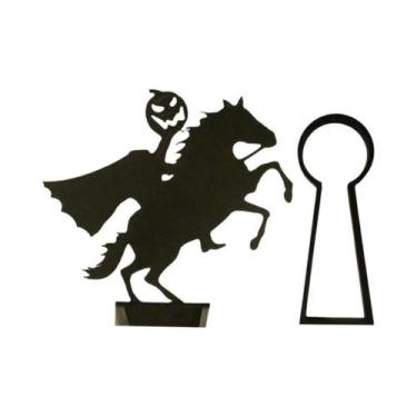 Imagem de Suporte De Vela De Metal Para Halloween, Refletor De Sombra, Decoração